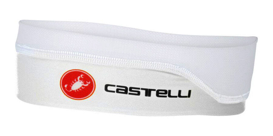 Castelli SUMMER HEADBAND Cycling Sports Triathlon Bicycling Sweatband WHITE