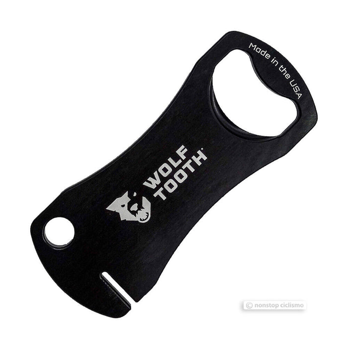Wolf Tooth Components BOTTLE OPENER w/ Disc Brake Rotor Truing Slot : BLACK