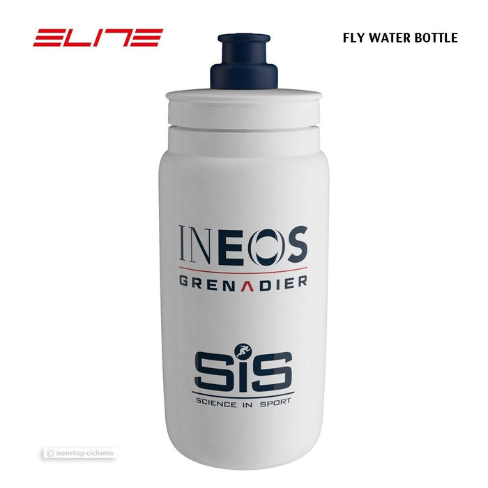 Elite 2023 INEOS GRENADIER Team FLY Water Bottle : WHITE 550 ml