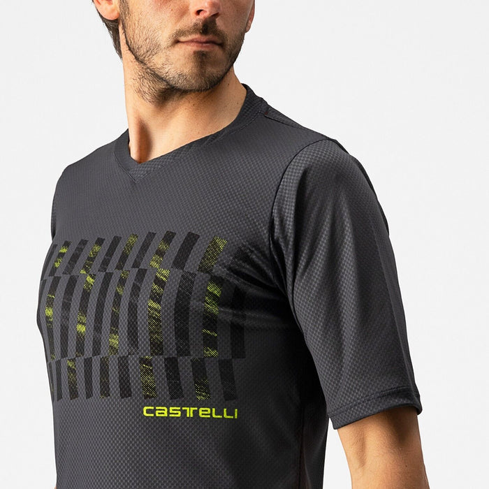 Castelli TRAIL TECH TEE Short Sleeve Ride Shirt : DARK GREY
