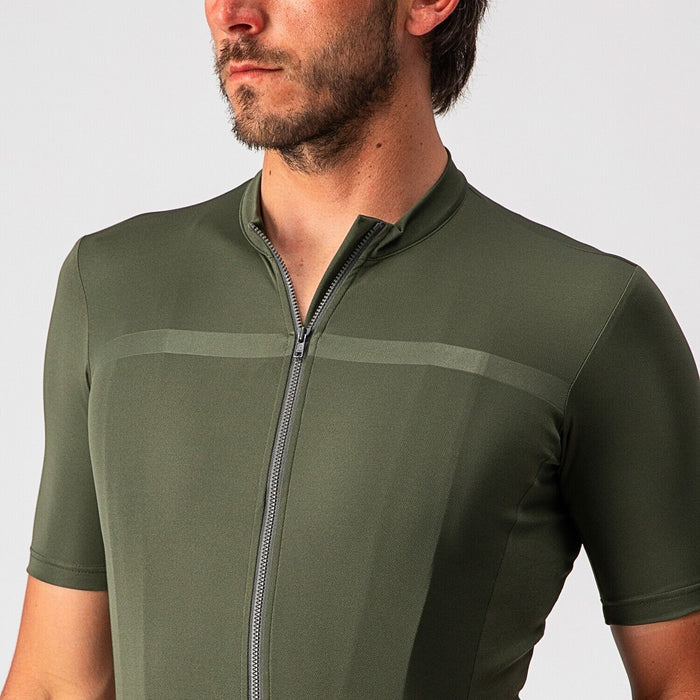 Castelli CLASSIFICA Short Sleeve Jersey : MILITARY GREEN