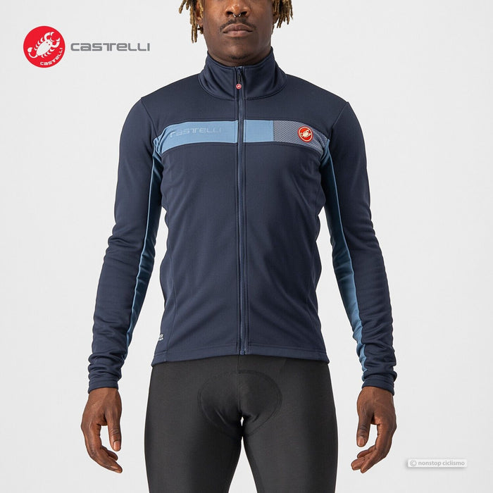 Castelli MORTIROLO 6S Thermal Winter Jacket SAVILE BLUE Nonstop Ciclismo Gear