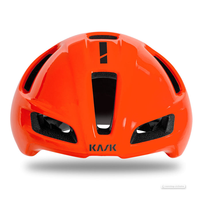 Kask UTOPIA Aero Road Cycling Helmet : ORANGE FLUO/BLACK