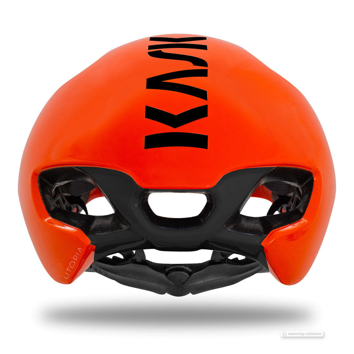 Kask UTOPIA Aero Road Cycling Helmet : ORANGE FLUO/BLACK