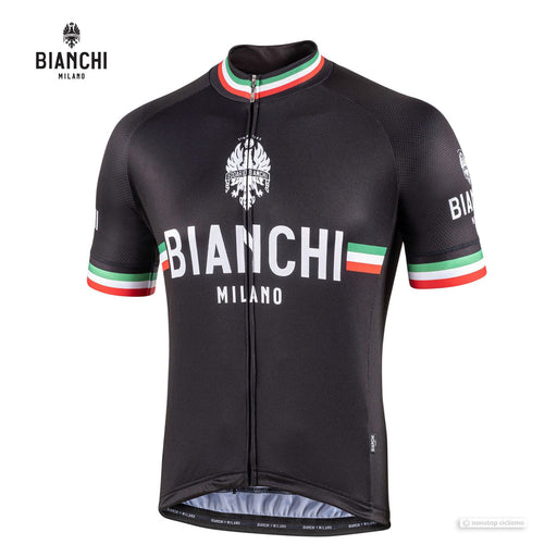 Bianchi Milano ISALLE Short Sleeve Jersey : BLACK — Nonstop Ciclismo Gear