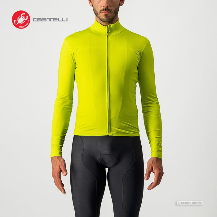 Castelli PRO THERMAL MID Long Sleeve Jersey : CHARTREUSE