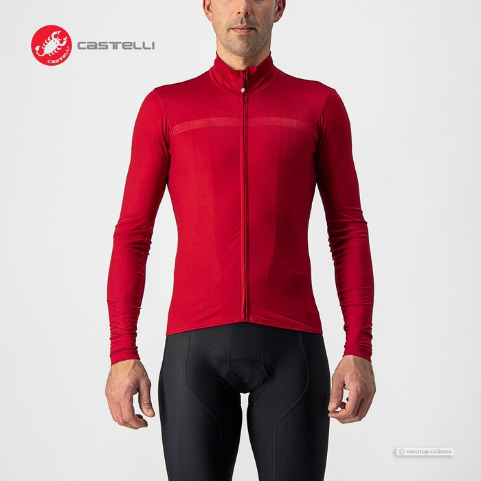 Castelli PRO THERMAL MID Long Sleeve Jersey : PRO RED