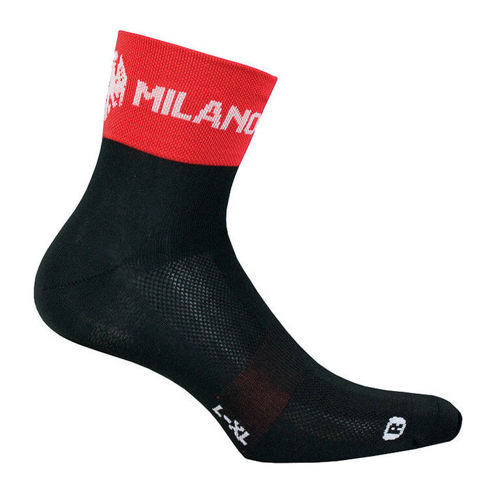 Bianchi Milano ASFALTO Socks : BLACK/RED