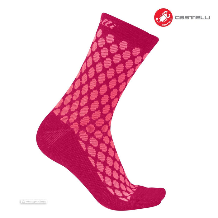 Castelli SFIDA 13 Womens Socks : PINK/FUCHSIA