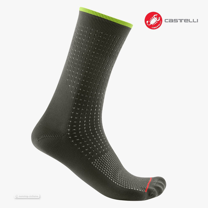 Castelli PREMIO 18 Cycling Socks : DEEP GREEN