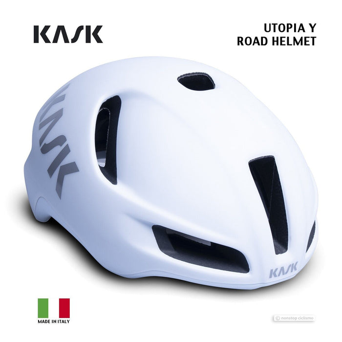 KASK UTOPIA Y AERO ROAD HELMET : MATTE WHITE