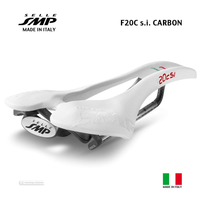 Selle SMP F20C s.i. CARBON Saddle : WHITE