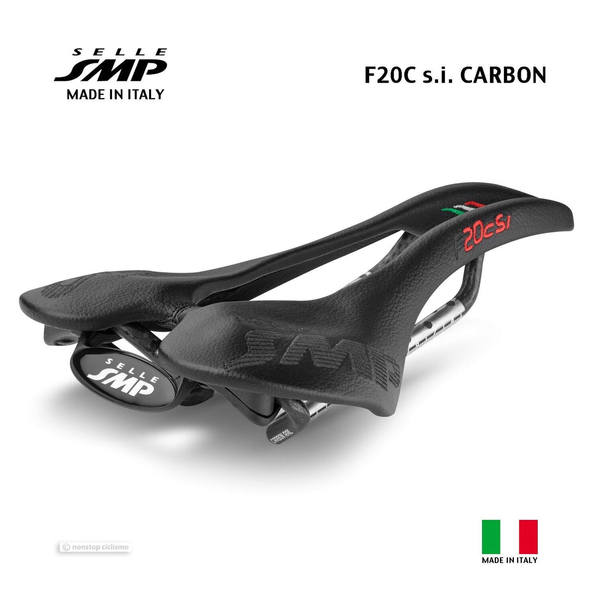 Selle SMP F20C s.i. CARBON Saddle : BLACK — Nonstop Ciclismo Gear