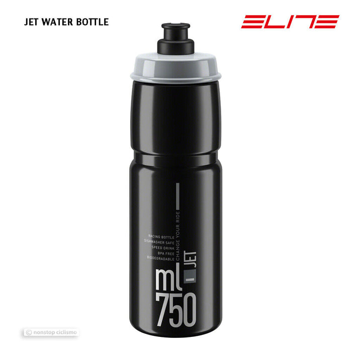 Elite JET Water Bottle : 750ml BLACK/GREY