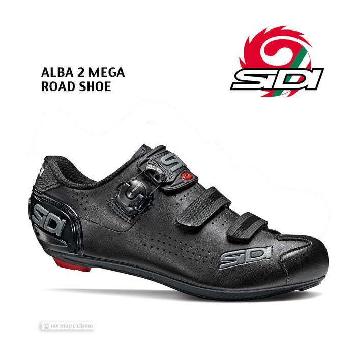 Sidi ALBA 2 MEGA Road Cycling Shoes : BLACK/BLACK