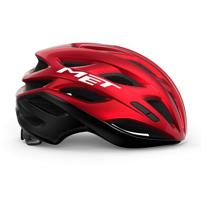 MET ESTRO MIPS Road Helmet : RED/BLACK METALLIC GLOSSY
