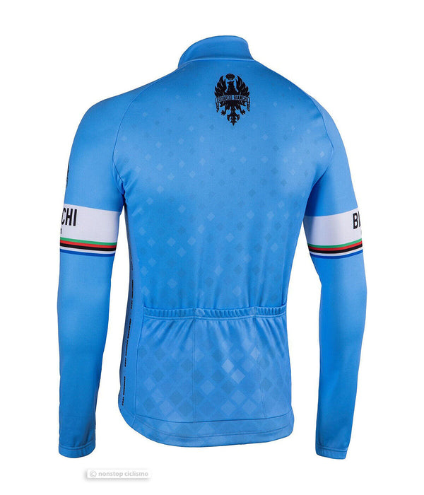 Bianchi Milano LEGGENDA Long Sleeve Cycling Jersey : BLUE