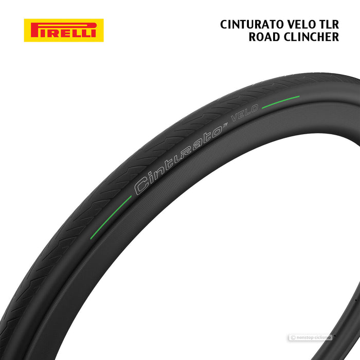 Pirelli CINTURATO VELO TLR Tubeless Ready Road Tire: 700 x 32 mm REFLECTIVE