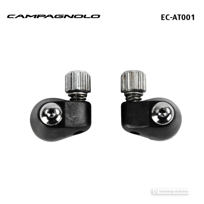 CAMPAGNOLO NYLON CURVED DOWNTUBE CABLE STOPS W/BARREL ADJUSTER : EC-AT001