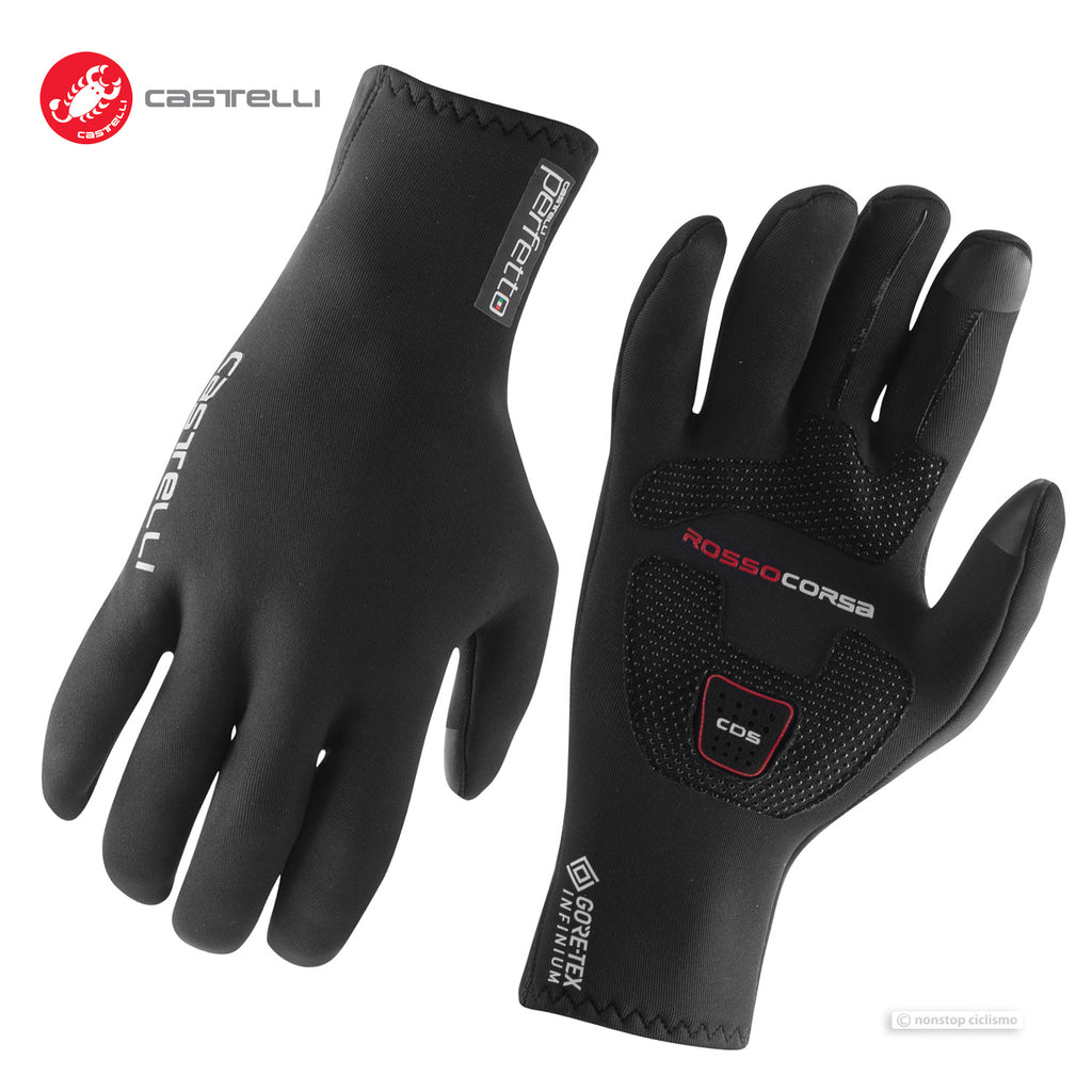 CASTELLI PERFETTO MAX WINTER GLOVES : Black — Nonstop Ciclismo Gear