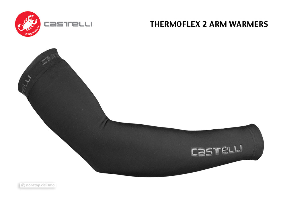 CASTELLI THERMOFLEX 2 ARM WARMERS : Black