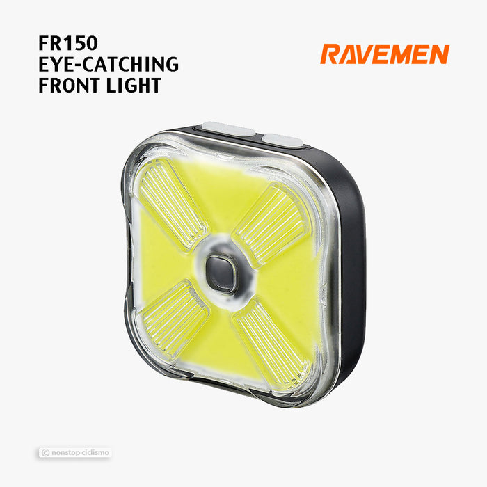 RAVEMEN LS01 - FR150 & CL06 EYE-CATCHING FLASH FRONT & REAR LIGHT SET