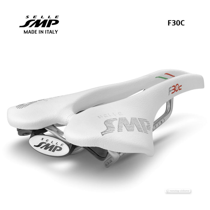 Selle SMP F30C Rails Inox Blanc Selle SMP F30C Rails Inox Blanc